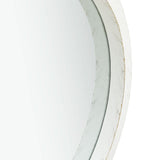 Wall Mirror with Strap 40 cm White - Side View