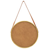 Wall Mirror with Strap 50 cm Gold - 45-Degree Angle