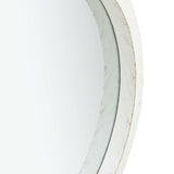 Wall Mirror with Strap 60 cm White - Top-Down View