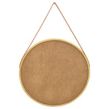 Wall Mirror with Strap 60 cm Gold