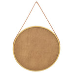 Wall Mirror with Strap 60 cm Gold