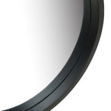 Wall Mirror with Strap 60 cm Black