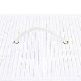 Bamboo Laundry Basket with 2 Sections White 100 L