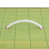 Bamboo Laundry Basket with 2 Sections Green 100 L - Rear View