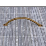 Bamboo Laundry Basket with Single Section Grey - Rear View