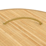 Bamboo Corner Laundry Basket 60 L - Rear View