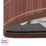 Bamboo Corner Laundry Basket Brown 60 L - Low Angle