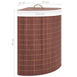 Bamboo Corner Laundry Basket Brown 60 L - Extra Image