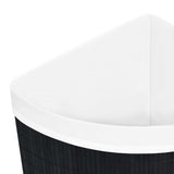 Bamboo Corner Laundry Basket Black 60 L - Rear View