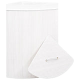 Bamboo Corner Laundry Basket White 60 L