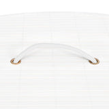Bamboo Corner Laundry Basket White 60 L - Rear View
