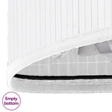 Bamboo Corner Laundry Basket White 60 L - Close-Up Angle