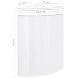 Bamboo Corner Laundry Basket White 60 L