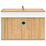 Bamboo Storage Boxes 4 pcs - Rear View