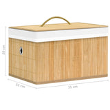 Bamboo Storage Boxes 4 pcs - Extra Image