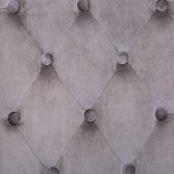 Dining Chair Grey Velvet
