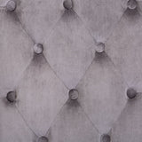 Dining Chair Grey Velvet - Low Angle