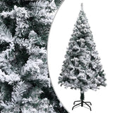 Artificial Christmas Tree with Flocked Snow Green 150 m PVC
