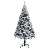 Artificial Christmas Tree with Flocked Snow Green 150 m PVC