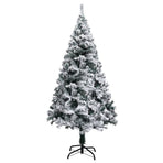 Artificial Christmas Tree with Flocked Snow Green 150 m PVC