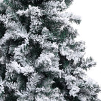 Artificial Christmas Tree with Flocked Snow Green 150 m PVC