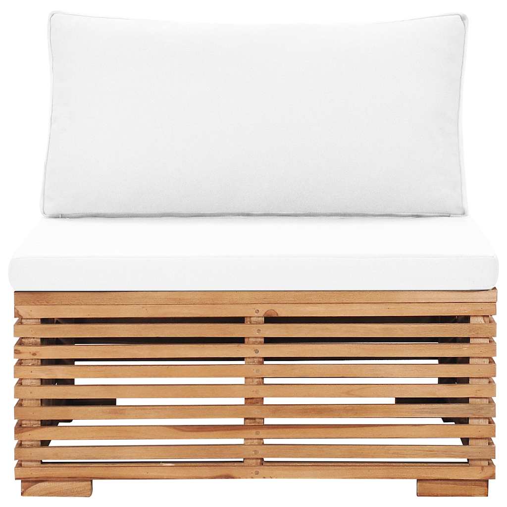 6 Piece Garden Lounge Set with Cushions Solid Teak Wood