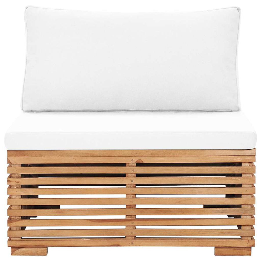 6 Piece Garden Lounge Set with Cushions Solid Teak Wood