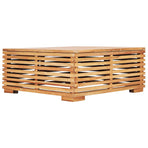 5 Piece Garden Lounge Set with Cushions Solid Teak Wood