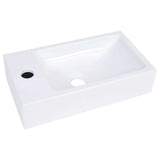 Wash Basin 400x220x90 mm SMC White - Front View