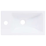 Wash Basin 400x220x90 mm SMC White - Top-Down View