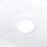 Wash Basin 400x220x90 mm SMC White - Rear View