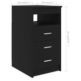 Desk Black 140x50x76 cm Engineered Wood - Extra Image