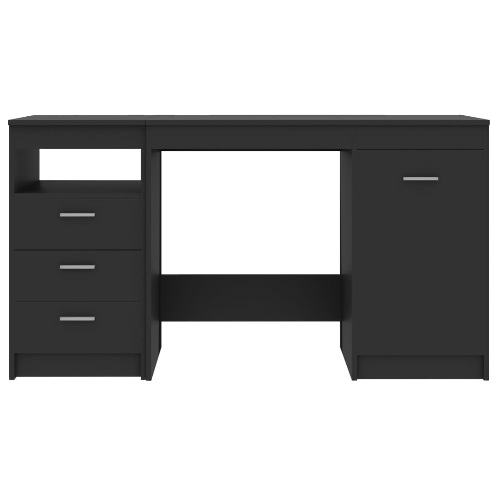 Desk Grey 140x50x76 cm Engineered Wood