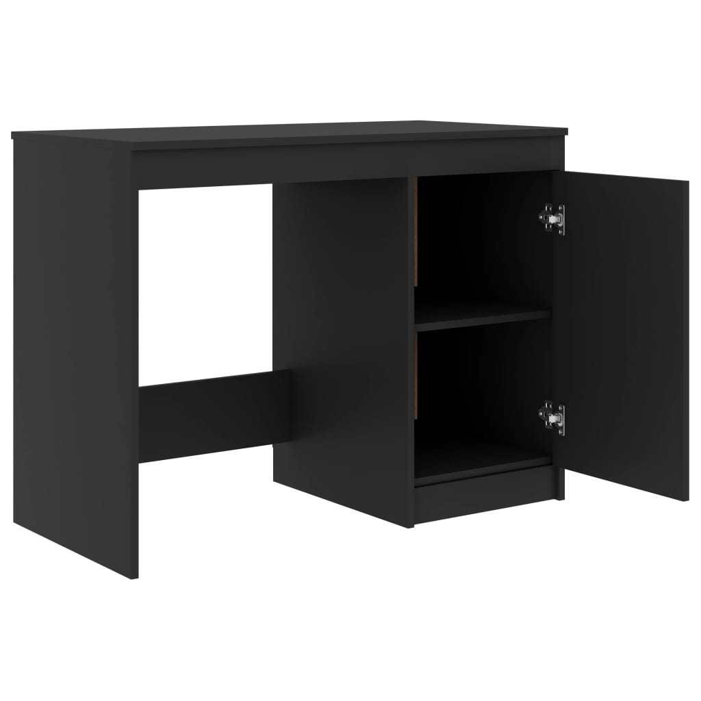 Desk Grey 140x50x76 cm Engineered Wood