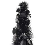 Pop-up Artificial Christmas Tree Black 120 cm PET - Front View