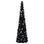 Pop-up Artificial Christmas Tree Black 180 cm PET
