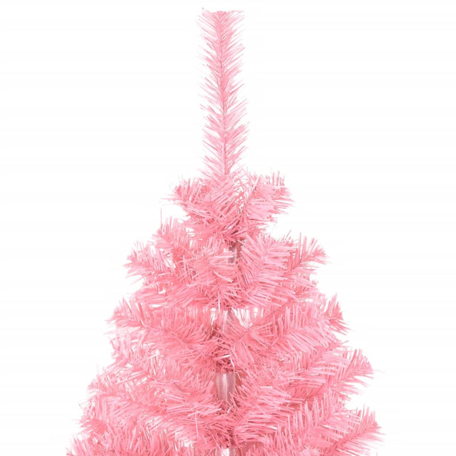 Artificial Christmas Tree with Stand Pink 150 cm PVC