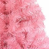 Artificial Christmas Tree with Stand Pink 210 cm PVC - 45-Degree Angle