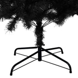 Artificial Christmas Tree with Stand Black 210 cm PVC