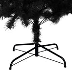 Artificial Christmas Tree with Stand Black 210 cm PVC