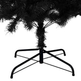 Artificial Christmas Tree with Stand Black 210 cm PVC - Rear View