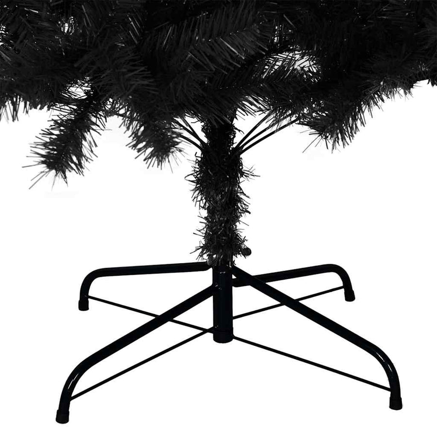 Artificial Christmas Tree with Stand Black 210 cm PVC