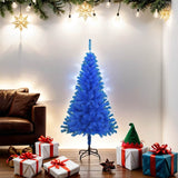 Artificial Christmas Tree with Stand Blue 150 cm PVC - Front View
