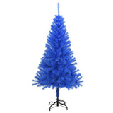 Artificial Christmas Tree with Stand Blue 150 cm PVC - Side View