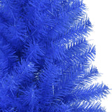 Artificial Christmas Tree with Stand Blue 180 cm PVC - 45-Degree Angle