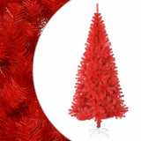 Artificial Christmas Tree with Stand Red 180 cm PVC