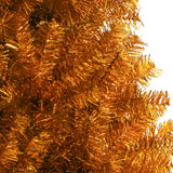 Artificial Christmas Tree with Stand Gold 150 cm PET - Top-Down View