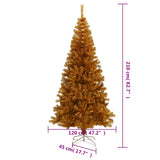 Artificial Christmas Tree with Stand Gold 210 cm PET