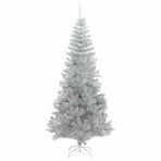 Artificial Christmas Tree with Stand Silver 180 cm PET