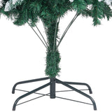 Artificial Christmas Tree with Pine Cones and White Snow 210 cm - 45-Degree Angle